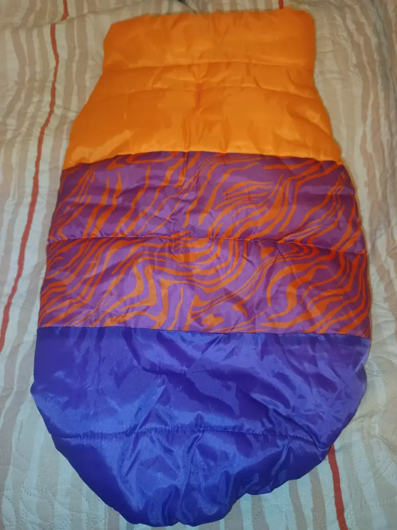 2 parkas de perrita rosada y naranja con chiporro - 6