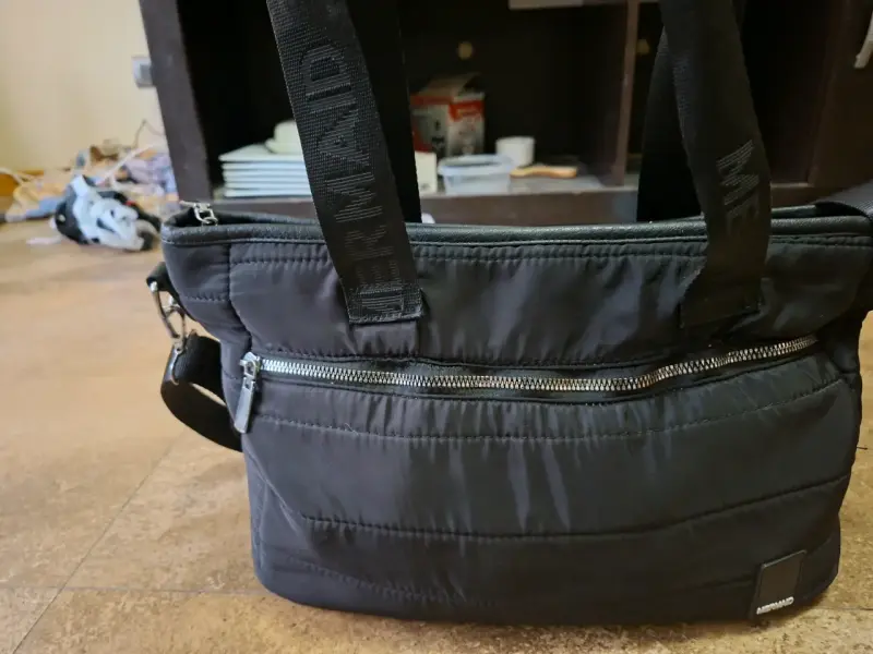 Bolso de hombro negro Meraki con cierre metálico - 2