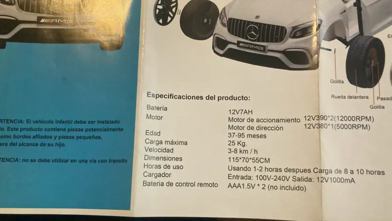 Auto eléctrico para niños Mercedes-Benz GLC 63 S Coupe - 4