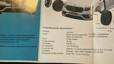 Auto eléctrico para niños Mercedes-Benz GLC 63 S Coupe - miniatura 4
