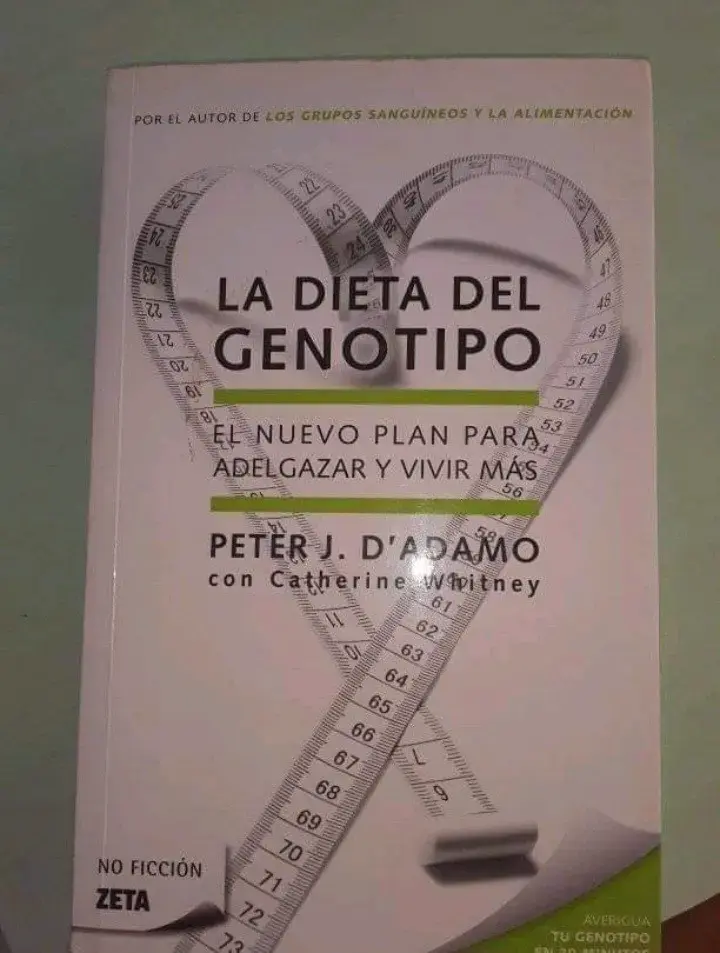 Libro La Dieta del Genotipo de Peter J. D'Adamo - 1