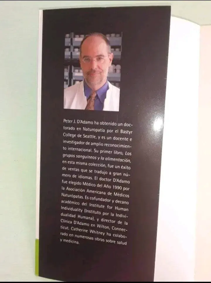 Libro La Dieta del Genotipo de Peter J. D'Adamo - 4