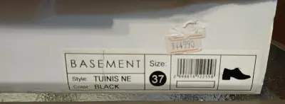 Zapatos de charol negro para mujer Basement - miniatura 4