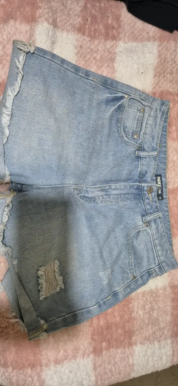 Shorts de mezclilla desgastados Index - 2