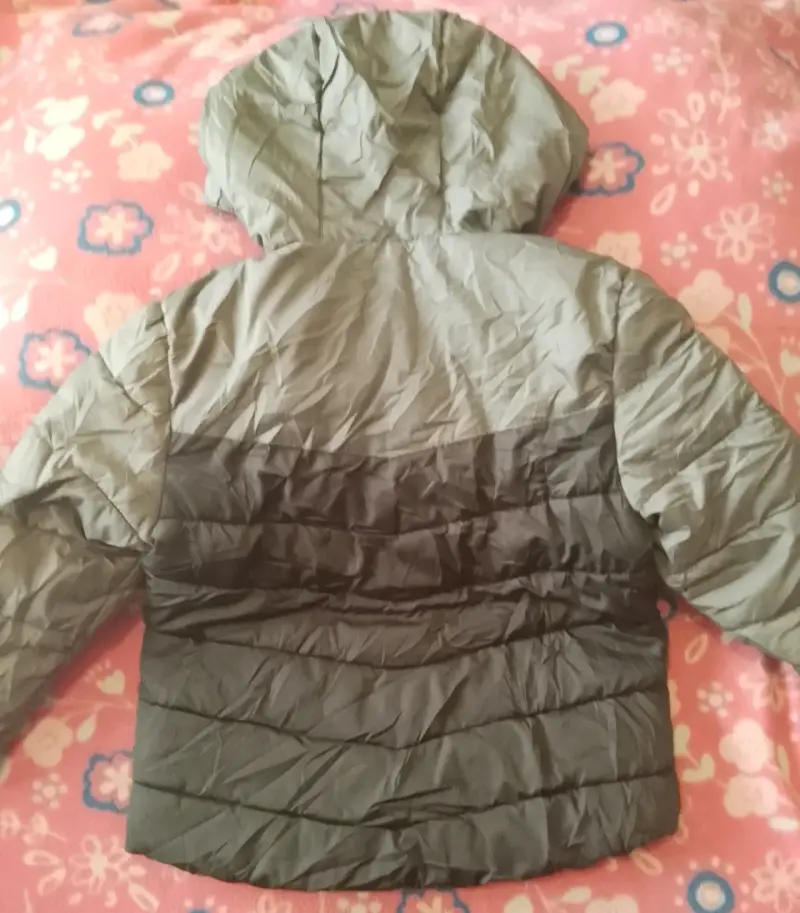 Parka para niño talla 2 gris con capucha - 2