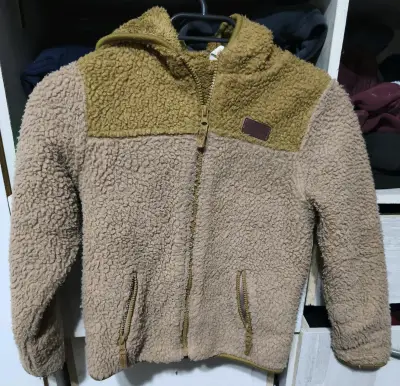 Chaqueta tipo corderito con capucha para niños - miniatura 1