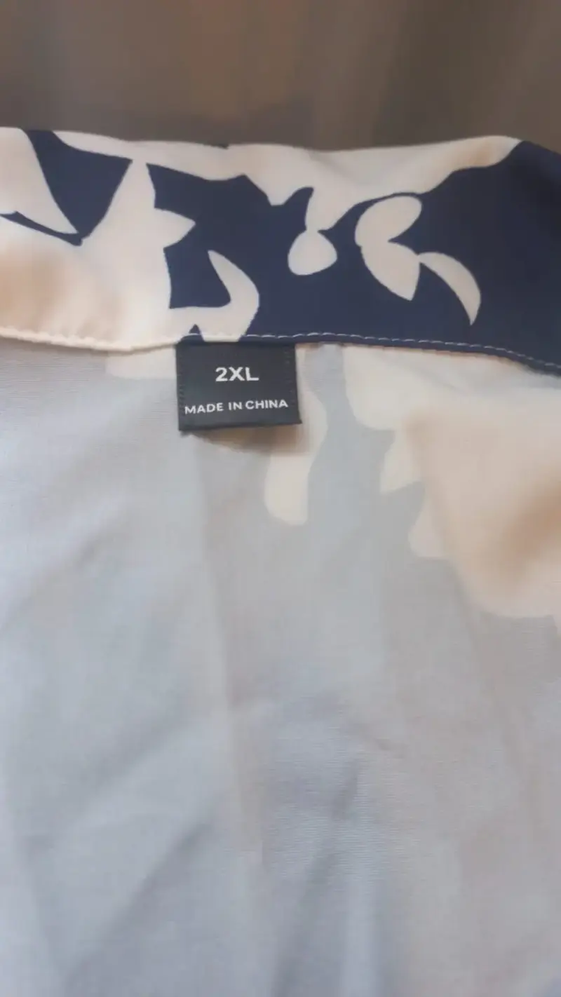 Vestido floral azul y blanco talla 2XL - 3