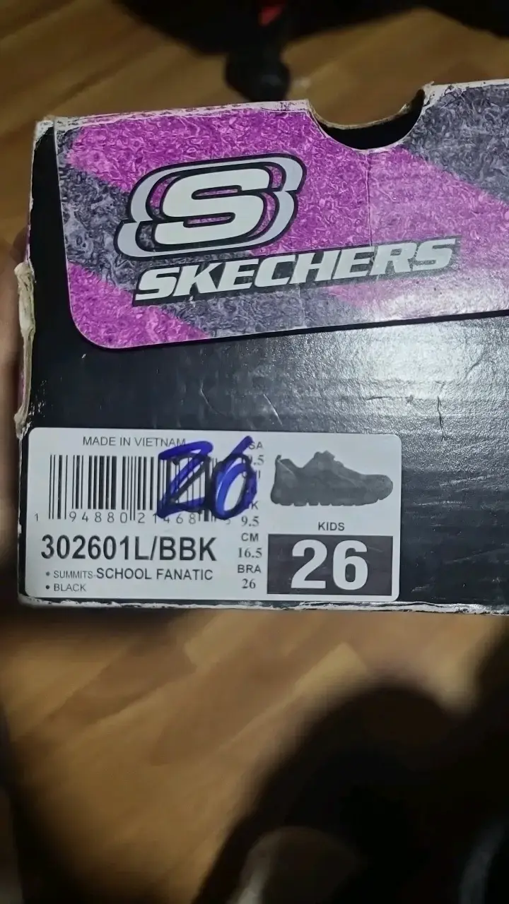 Zapatillas negras para niños Skechers talla 26 - 3