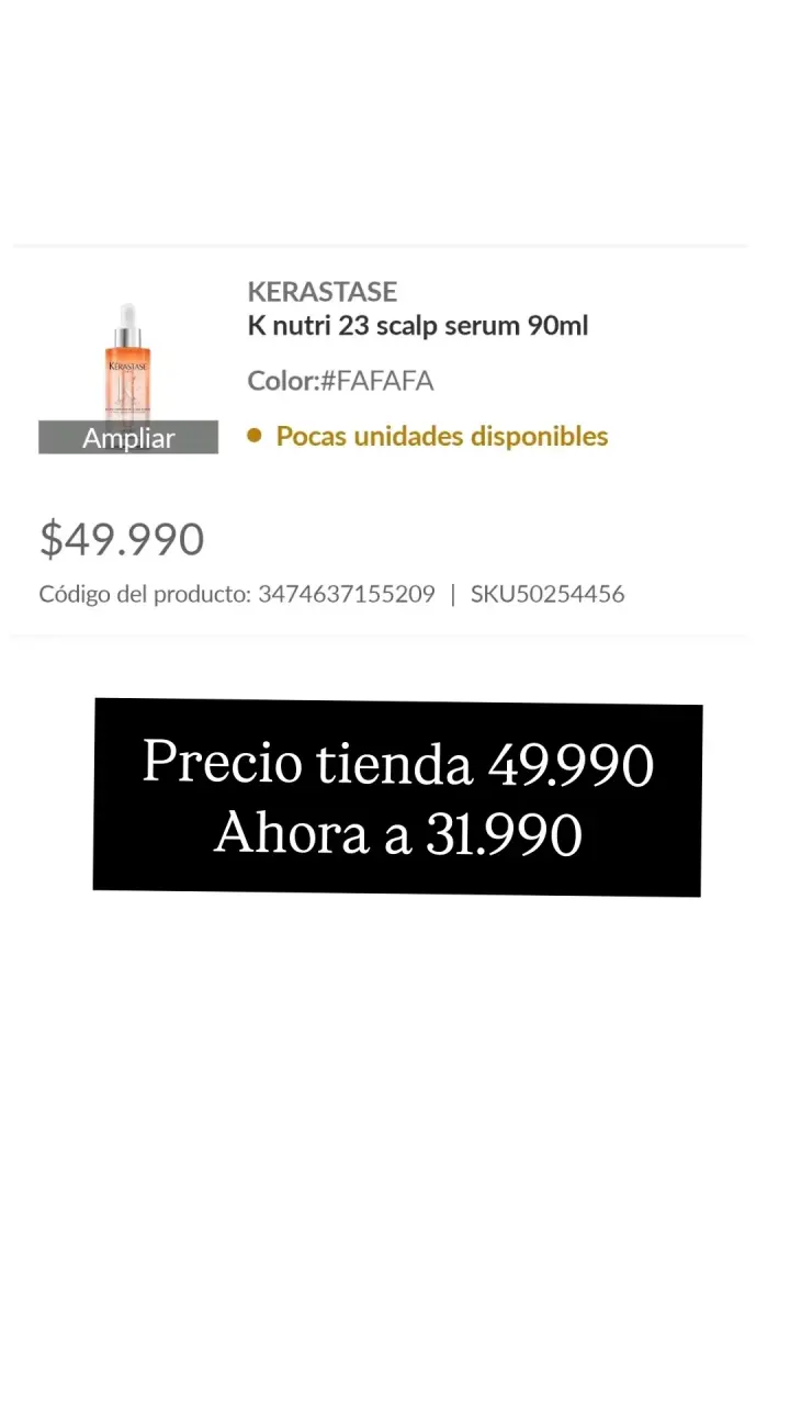 Sérum capilar Kerastase K Nutri 23 90ml