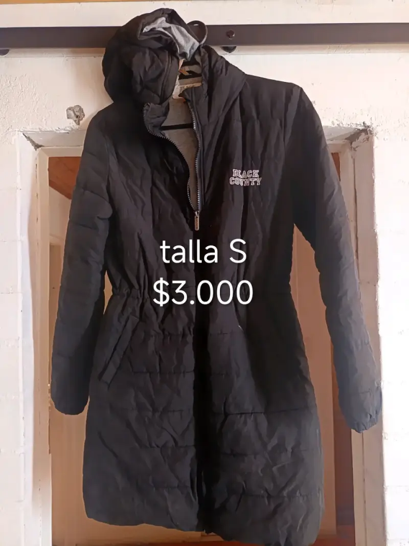 Abrigo Negro Black County Talla S - 2
