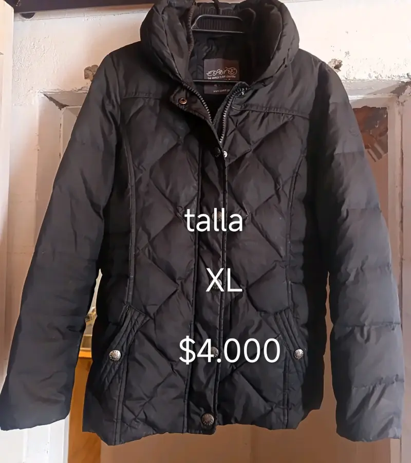 Abrigo Negro Black County Talla S - 3