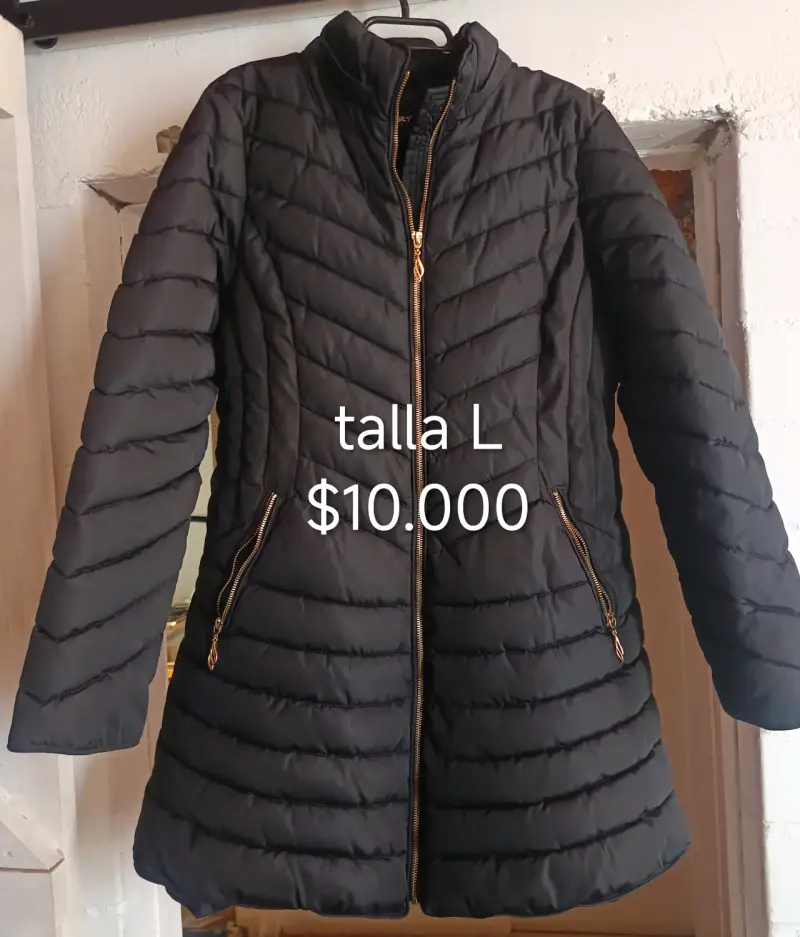 Abrigo Negro Black County Talla S - 5