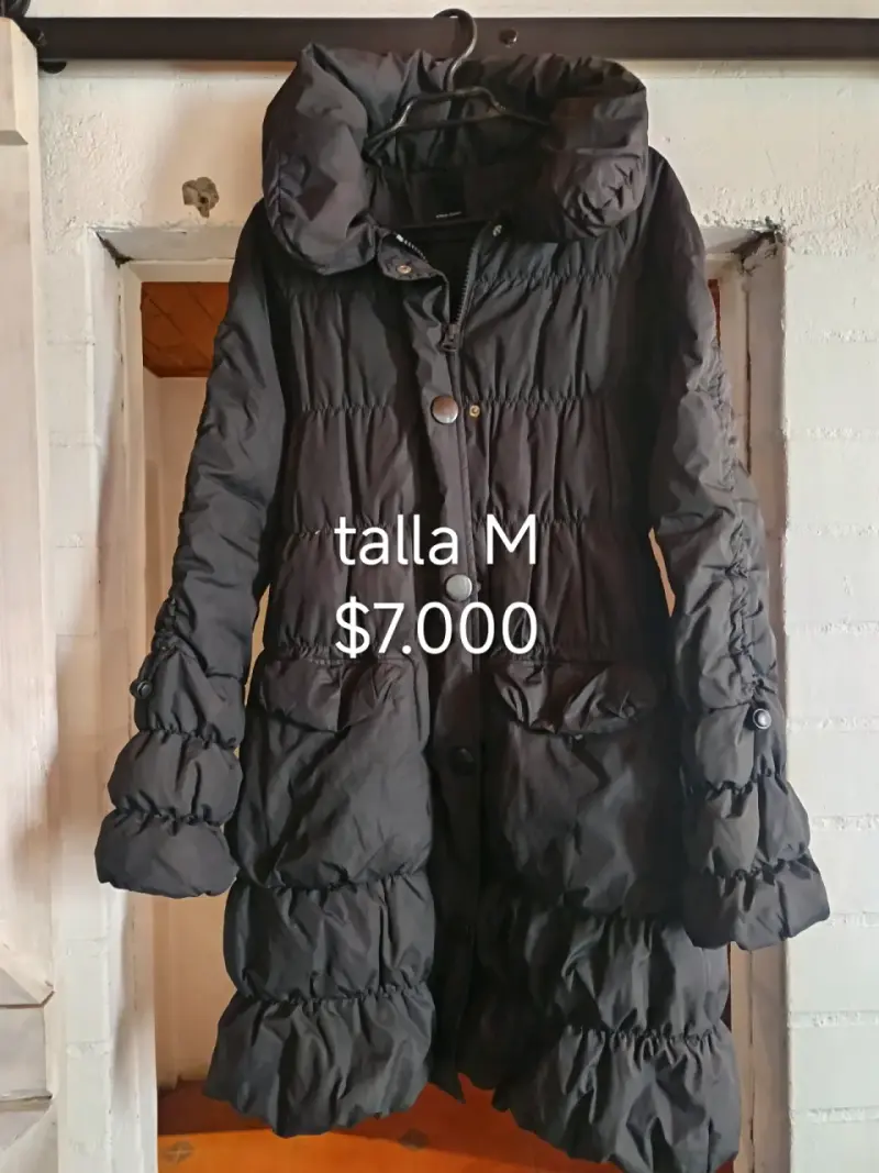 Abrigo Negro Black County Talla S - 6