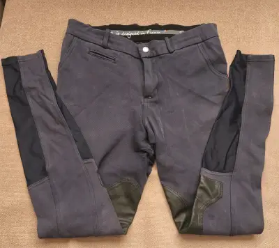 Pantalones de equitación para mujer en gris - miniatura 6