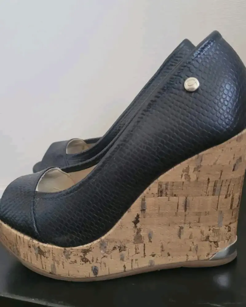 Zapatos de cuña negros Gacel 35 - 2