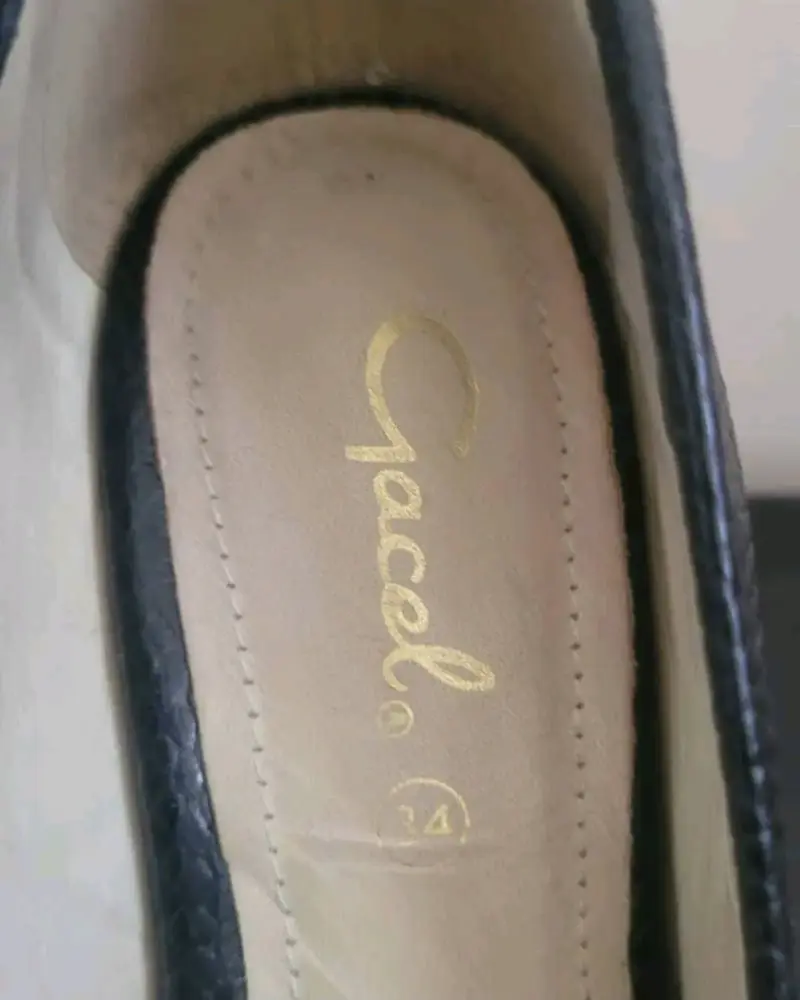 Zapatos de cuña negros Gacel 35 - 3