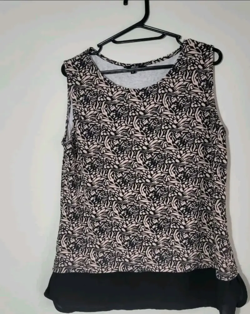 Blusa sin mangas estampada ASH - 1