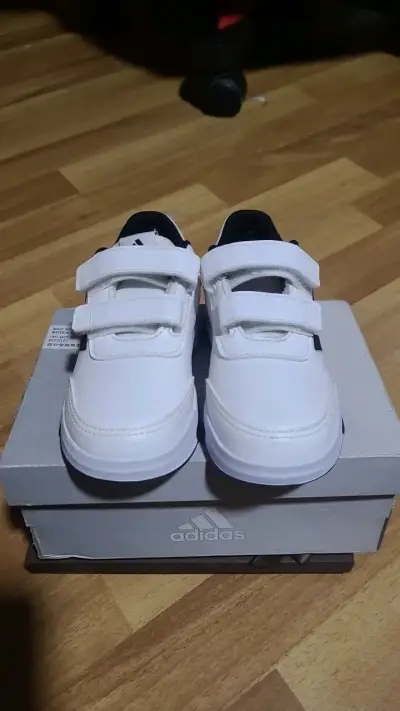 Zapatillas deportivas blancas para niños Adidas - miniatura 3
