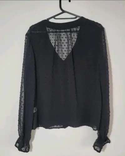 Blusa negra transparente Shein - miniatura 1