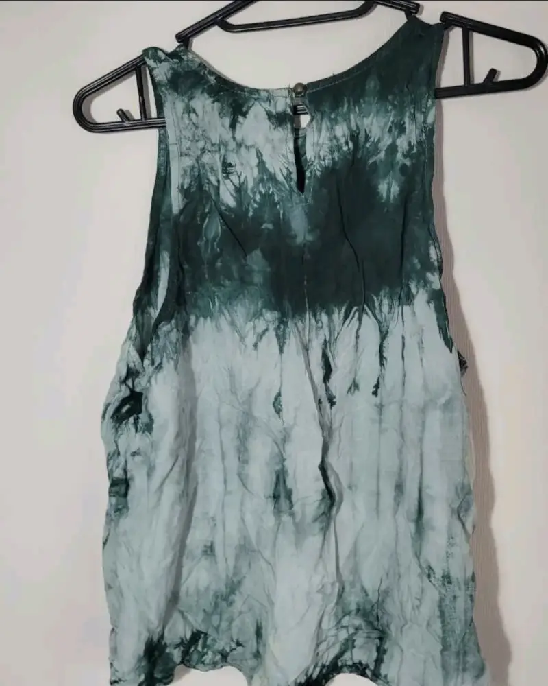 Ploera sin mangas tie-dye verde Umbrale - 2