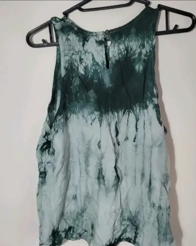Ploera sin mangas tie-dye verde Umbrale - miniatura 2