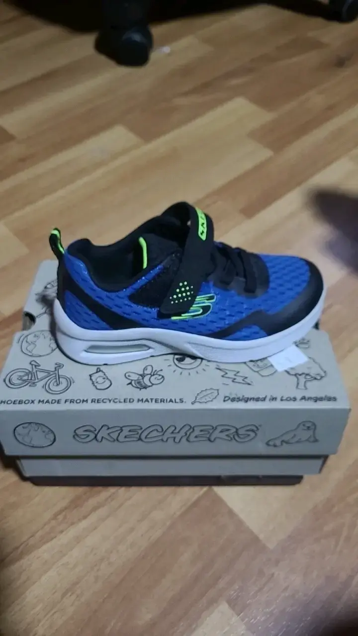 Zapatillas deportivas azules para niños Skechers - 2