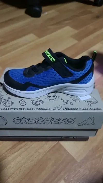 Zapatillas deportivas azules para niños Skechers - miniatura 3