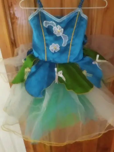 Abrigo azul con detalles rojos para mujer - miniatura 1