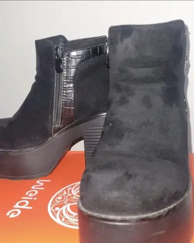 Botines negros de plataforma Weide 35 - miniatura 2