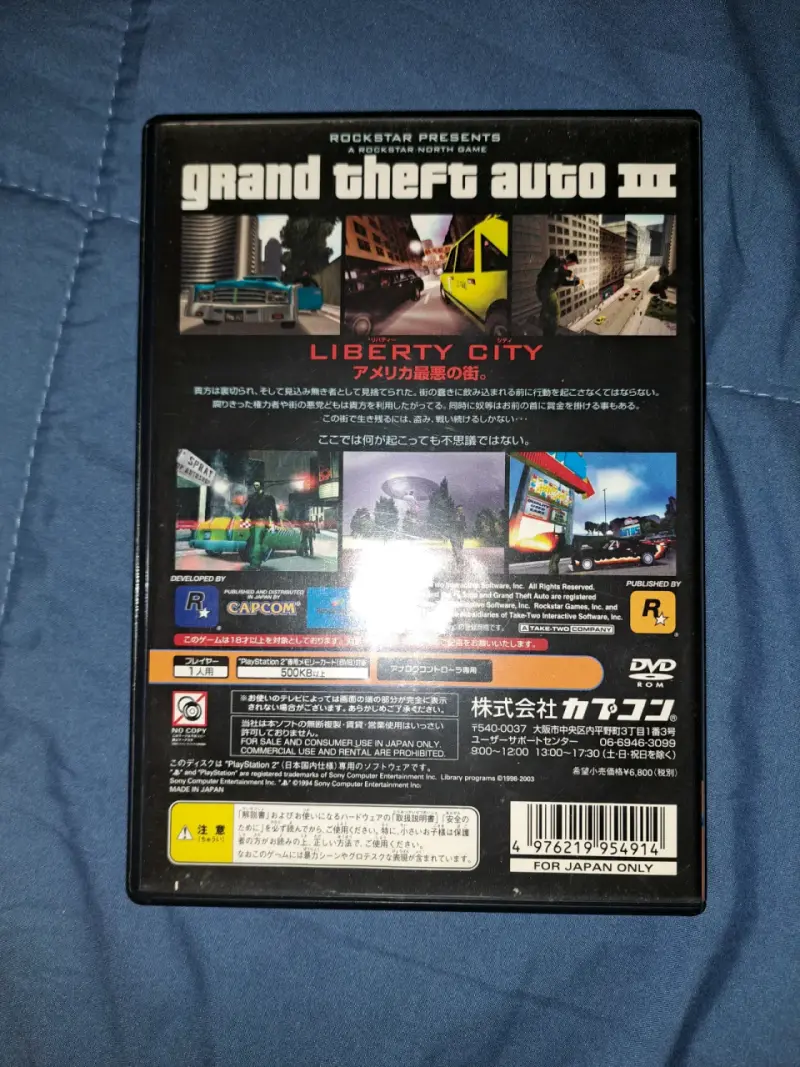 Grand Theft Auto III 3 para PlayStation 2 japonés - 2