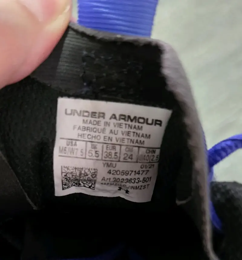 Zapatillas deportivas Under Armour mujer azul y rosa - 3