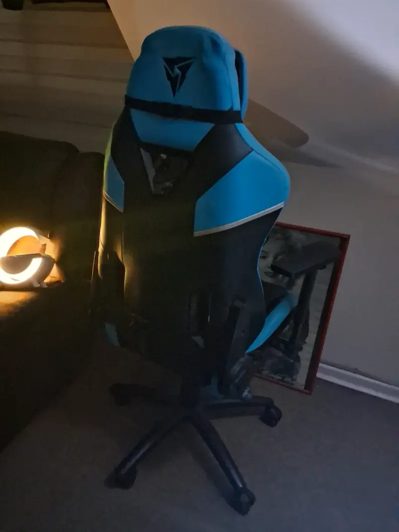 Silla gamer ThunderX3 azul y negra - 3