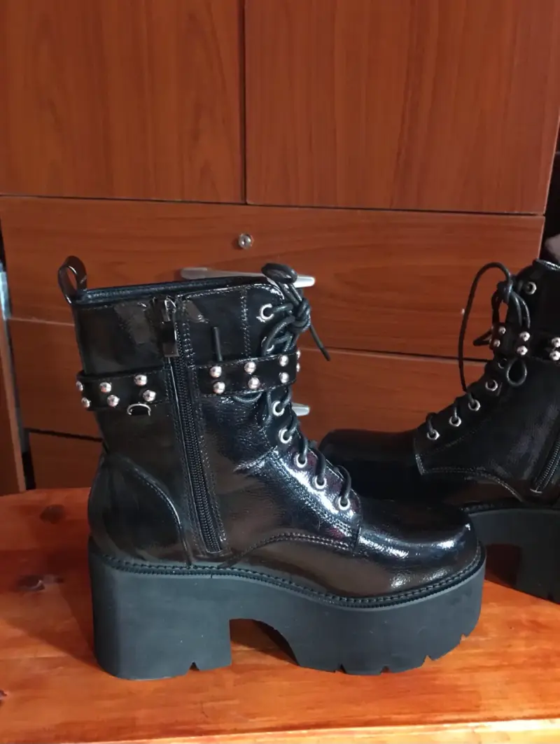 Botines Plataforma Romwe - 3