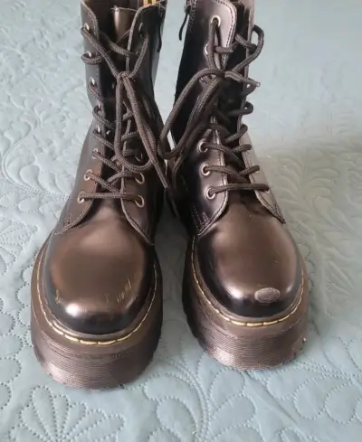 Botas de invierno negras con forro de piel 35 - miniatura 1