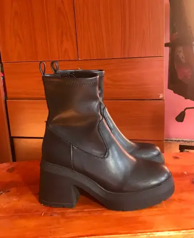 Botines negro Sybilla talla 37 - miniatura 1