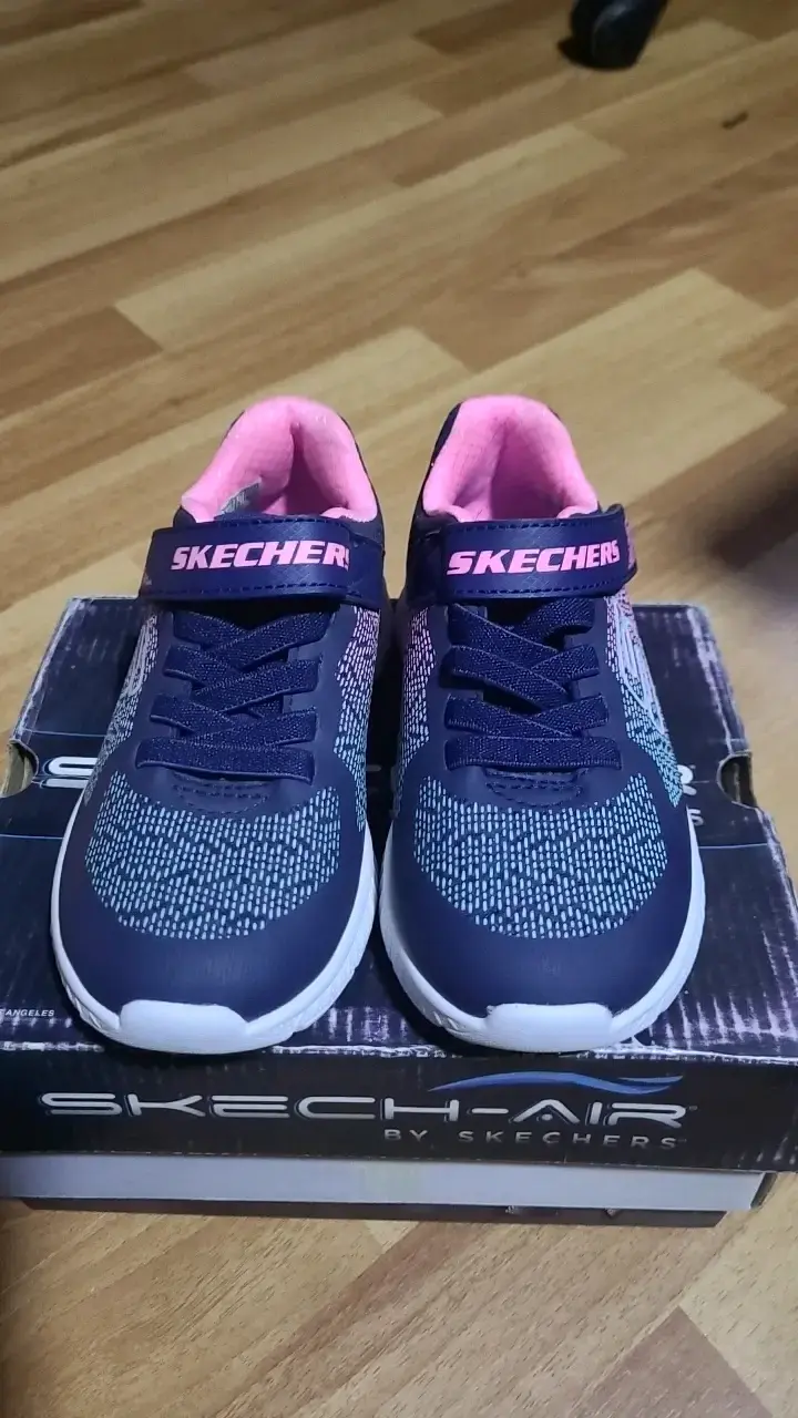 Zapatillas Skechers para niños azul y rosa - 1