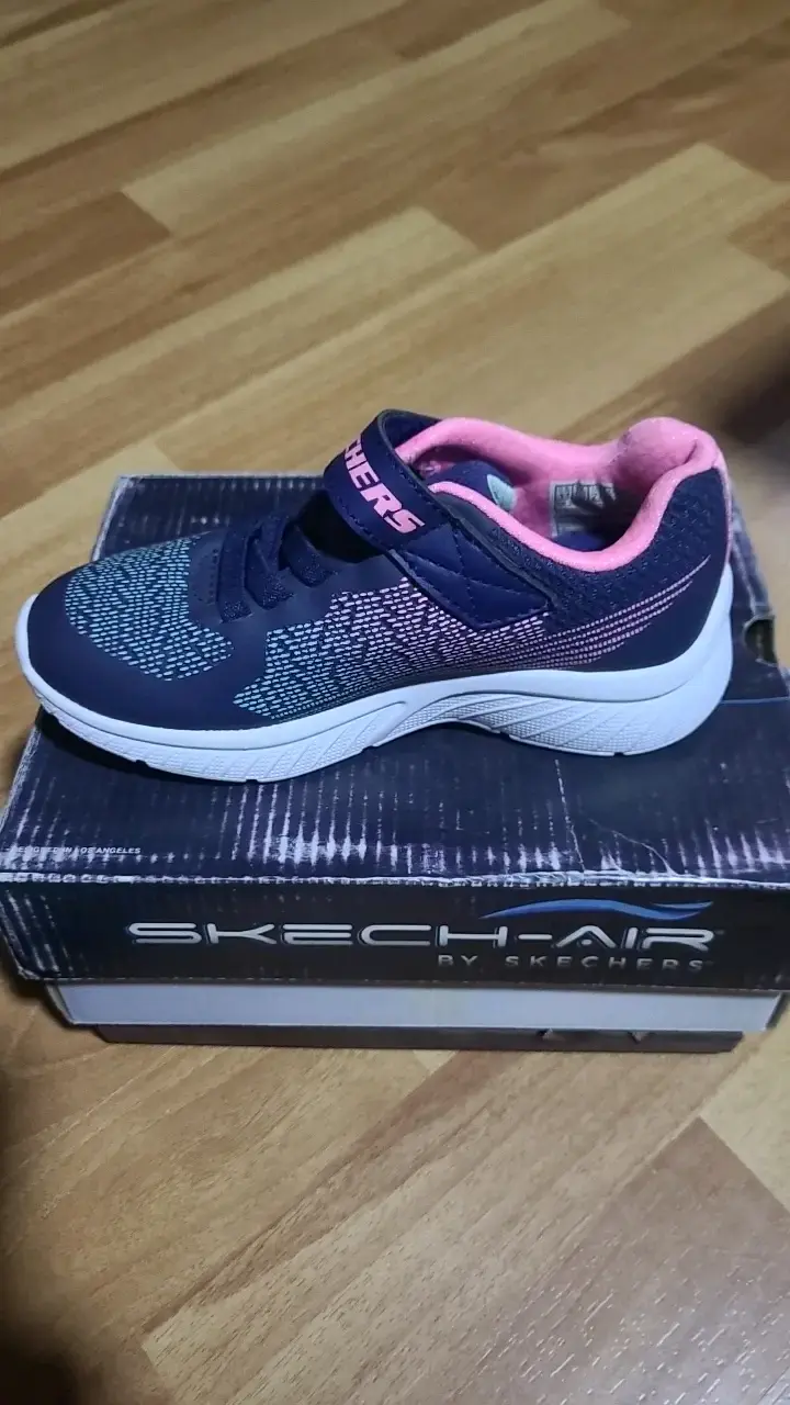Zapatillas Skechers para niños azul y rosa - 2