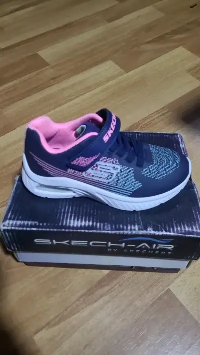Zapatillas Skechers para niños azul y rosa - miniatura 3