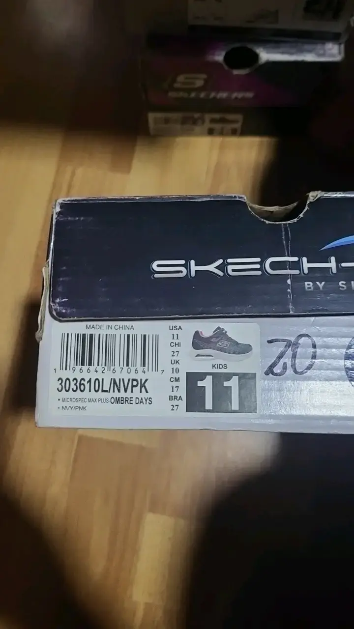 Zapatillas Skechers para niños azul y rosa - 6