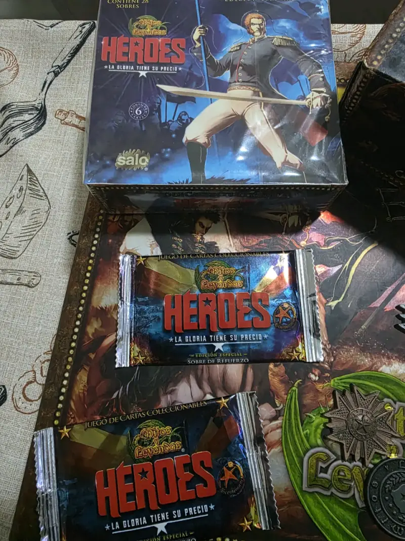 01 Sobre sellado con cartas Heroes de Chile - MyL