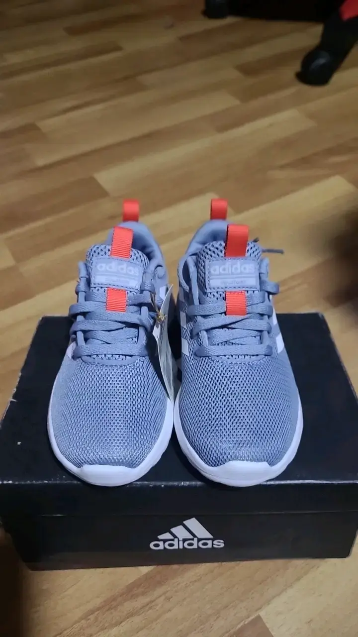 Zapatillas Adidas Lite Racer CLN K gris para niños - 1