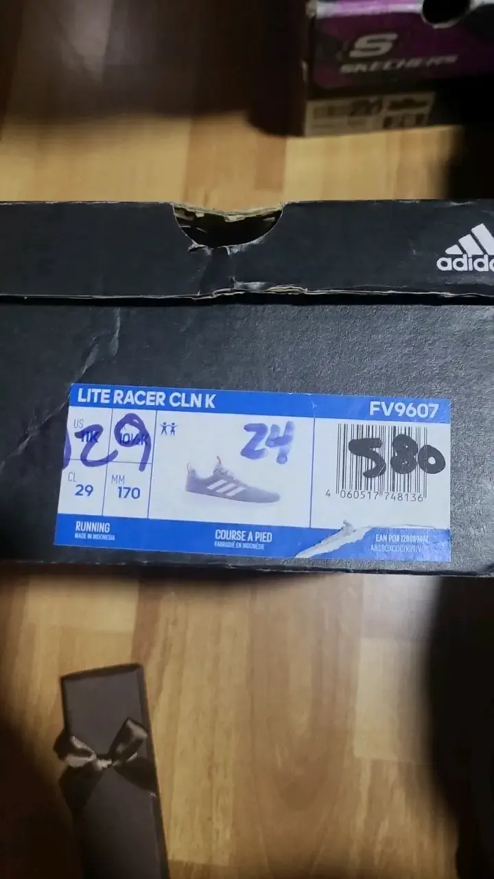 Zapatillas Adidas Lite Racer CLN K gris para niños - 6