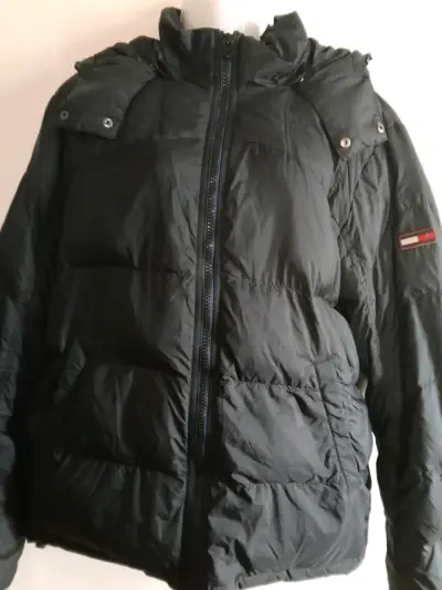 Chaqueta de plumas negra Hilfiger Denim - miniatura 1