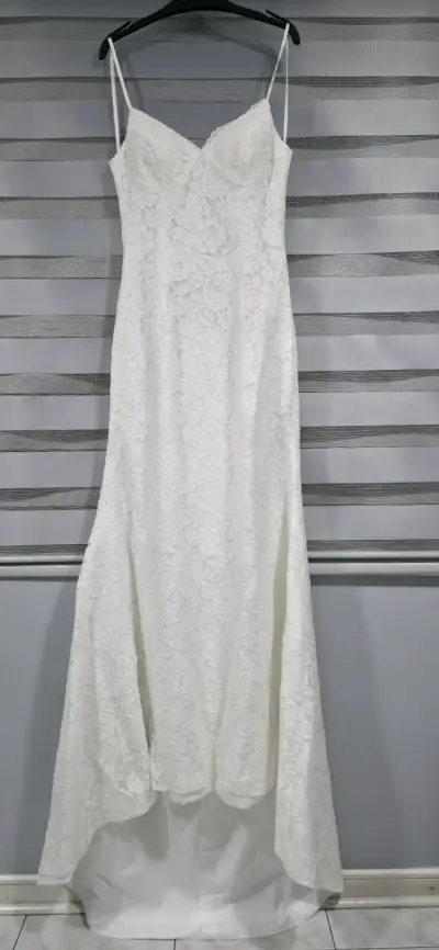 Vestido de Novia Blanco con Encaje y Tul - miniatura 2