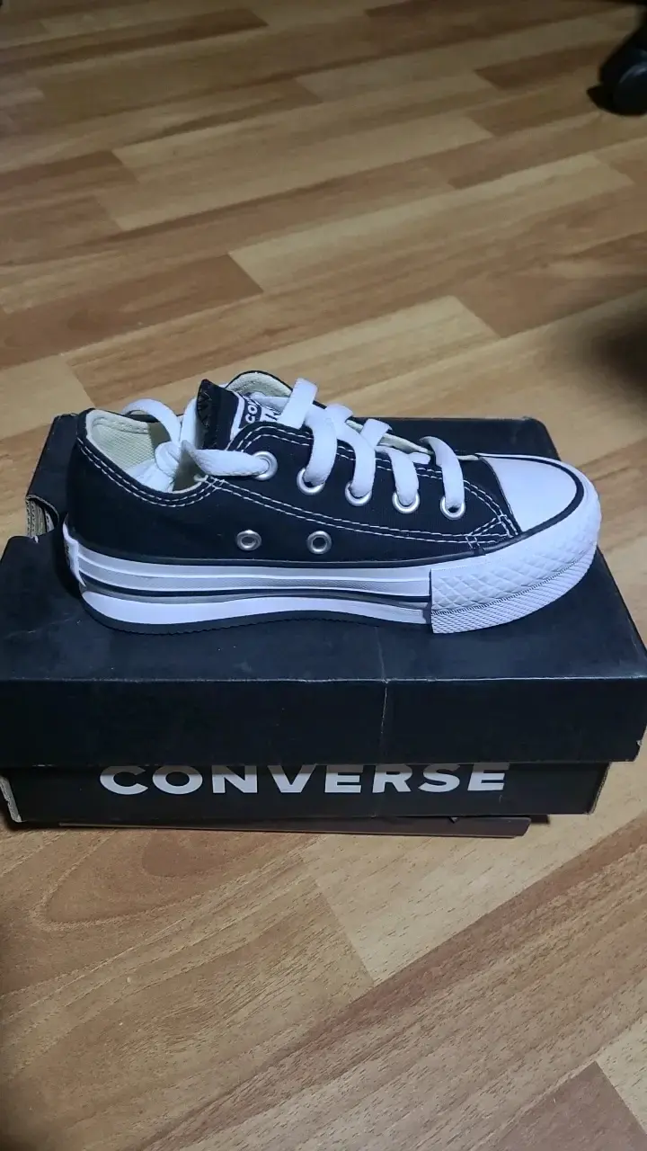 Zapatillas Converse All Star negras para niños - 2