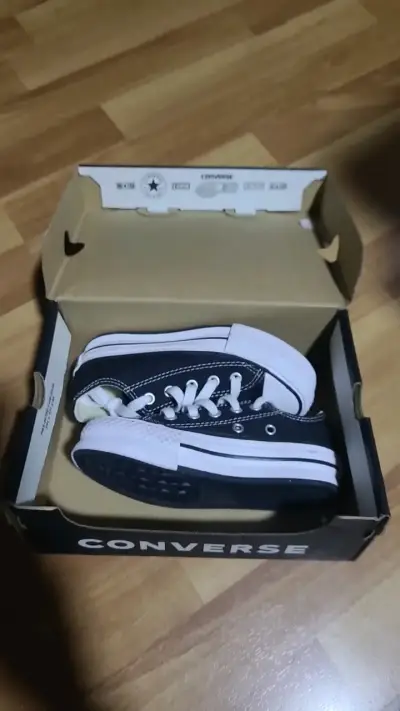 Zapatillas Converse All Star negras para niños - miniatura 4