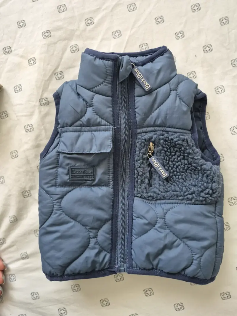 Chaqueta sin mangas para niños Black Blue azul - 1