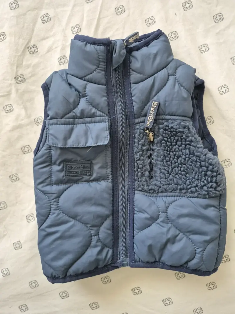 Chaqueta sin mangas para niños Black Blue azul - 2