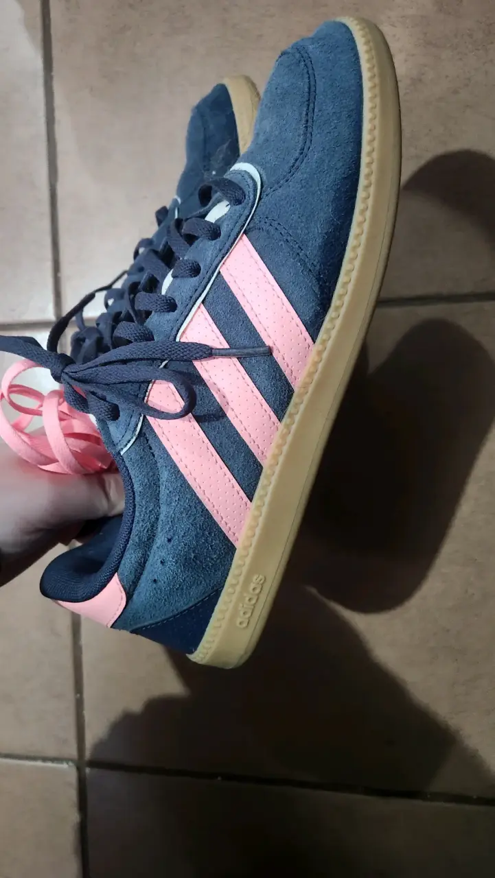 Zapatillas Adidas azul y rosa - 5