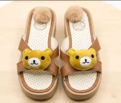 Sandalias rilakkuma kawaii y2k Harajuku osito - miniatura 1